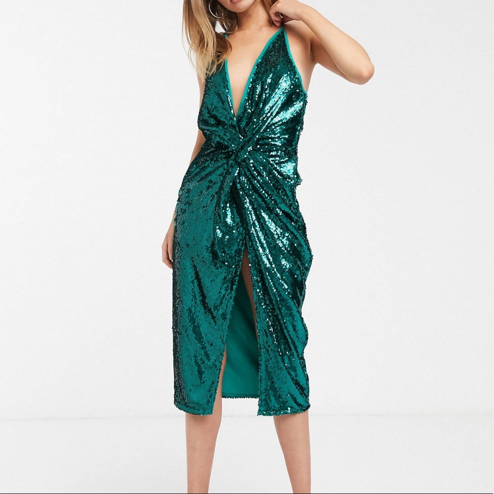 ASOS Green Midi dress